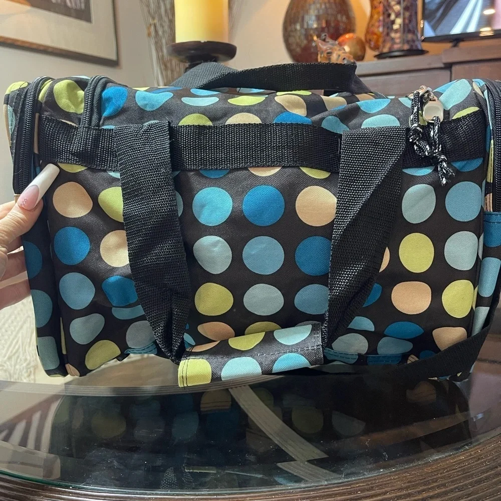 Rockland travel bag duffel luggage polka dot 19” tote casual contemporary bag​​​ - Picture 4 of 6